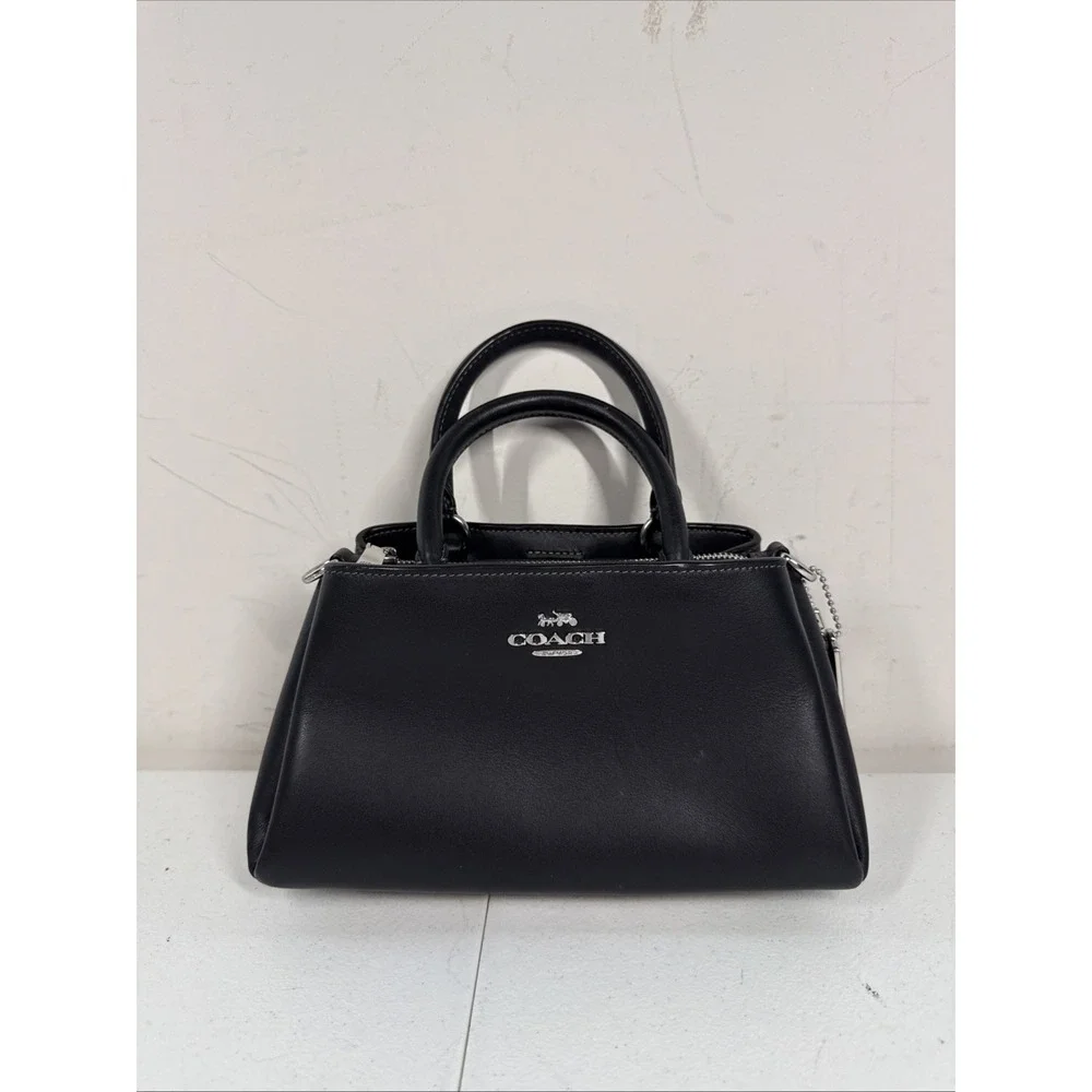 Coach Zuri MINI Crossbody‎ Silver/Black CM186 Hang Tag And Strap Included